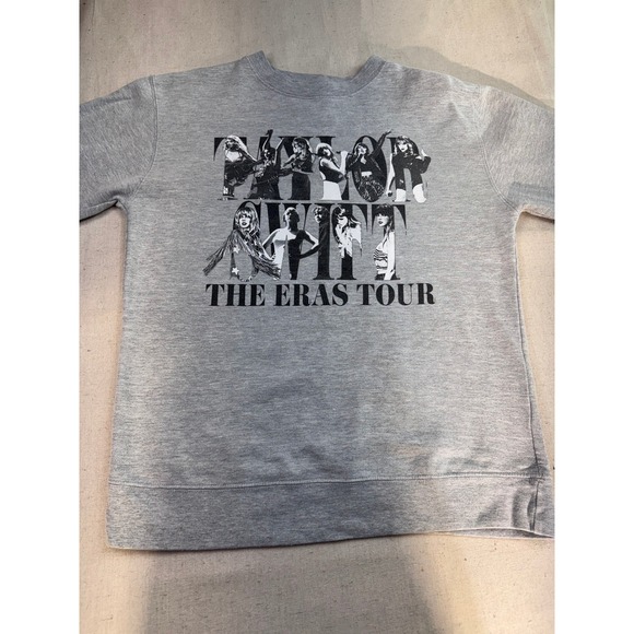 Taylor Swift The Eras Tour 2023 Grey Concert Sweatshirt Women's Size Medium EUC - Picture 2 of 11